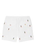 Embroidered Logo Shorts
